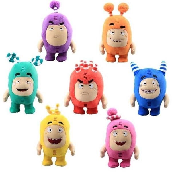 7pcs/lot Plush Dolls 18cm Cute Oddbods Toys Animation Treasure Of Soldier Soft Stuffed Toy Doll for Kids Christmas Gift 221107 Y260601