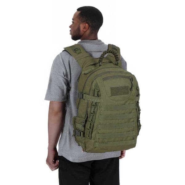 Style 38L Tactical Large Backpack Capacity Waterproof Outdoor Rucksack with MOLLE System Hiking Camping Travel Bug Out BagR260601