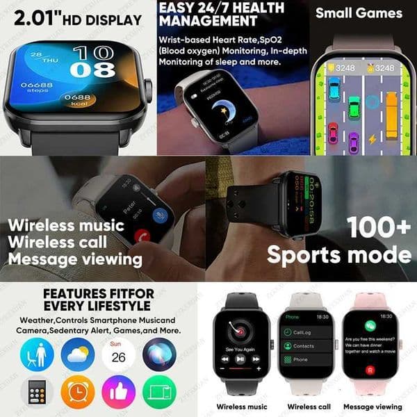 Watch 5 Global Version Men Wen HD AMOLED Display Rate Call GPS Track Waterproof Sports Smart Watch ForJ260601