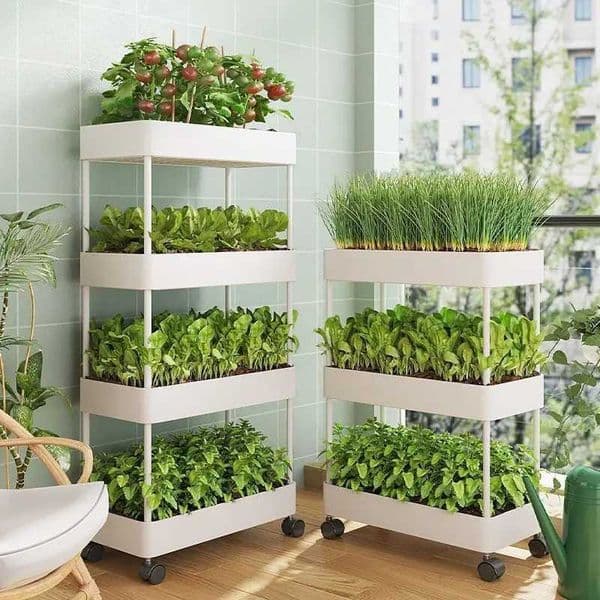 Layer Kitchen 3/4 Gap Storage Rack White Freestanding Multilayer Rolling Utility Mobile Cart Bathroom Slim Slide Organizer ShelfL2606016XYD