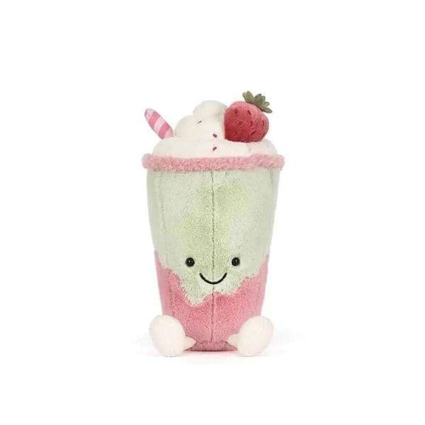 Jc Cute Plush Stuffed Toys Strawberry Matcha Latte Milk Tea Modeling Home Decoration Coffee Shop Ornament Surprise Gifts 26L0601