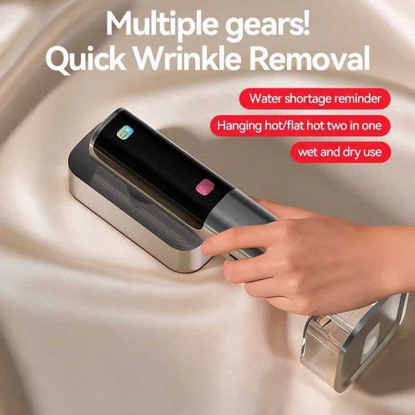 2 in 1 Steamer Iron for Clothes 1100W Handheld Garment Steamer 220ML 15s Heat Up Digital Display Portable Travel Wrinkle Remover C260601