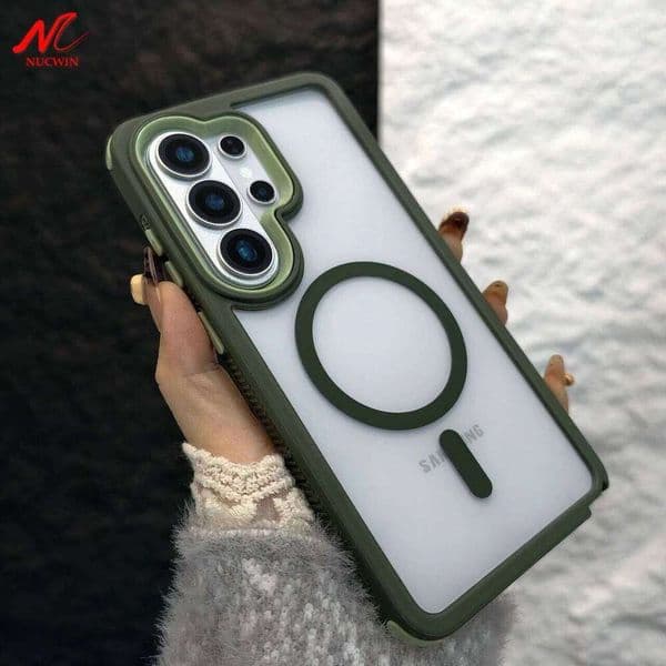 Luxury 2 in 1 Anti-knock Acrylic for Magsafe Case For Samsung Galaxy S26 Ultra S25 Edge S24 FE S23 Plus A57 A37 A56 A55 Cover