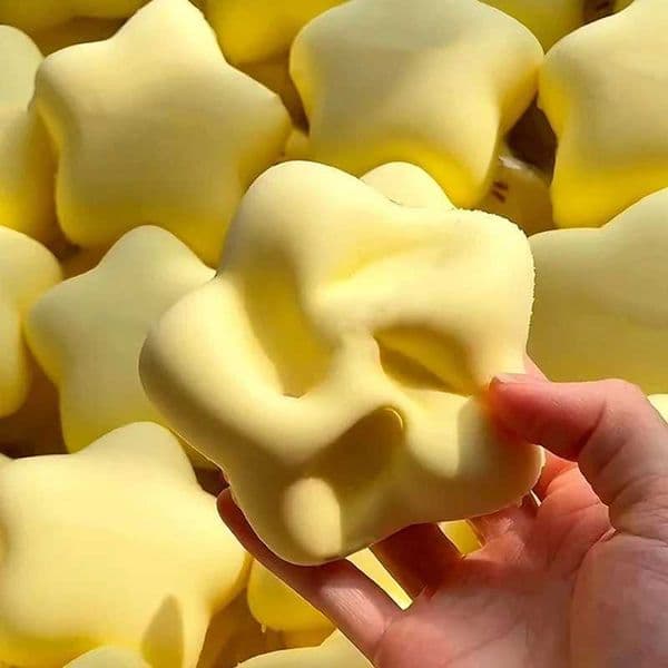 Squeeze Squishy Cute Fidget Star Toy Slow Rebound Wet Soft Suction Finger Pinch Portable Anti-Stress Mood Relief Relax Toy Z260601