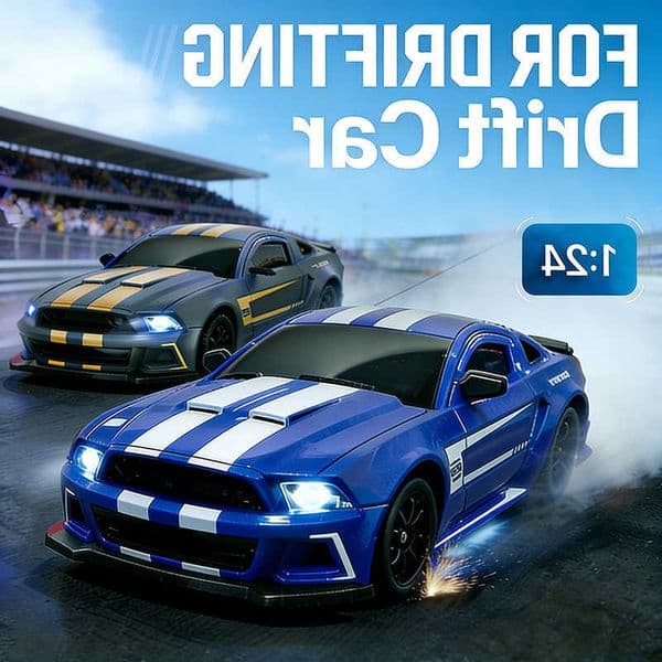 1/24 RC Drift Car 24G 4WD Remote Control 20KM/H High Speed Racing Car with LED LightsESPIdeal toy gift for Kids Boys L260601
