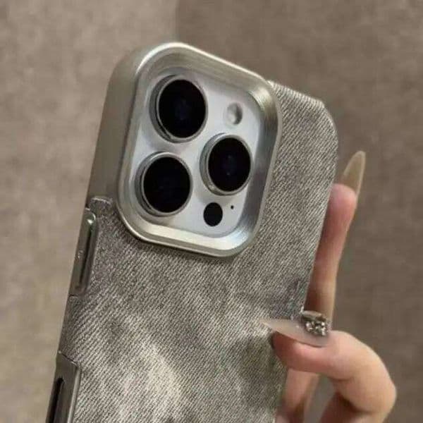 Retro Vintage Cowboy Fabric Case for iPhone 17 Air 16 15 14 13 12 Pro Max 11 Plus Luxury Jeans Soft Bumper Armor Phone Cover W260601