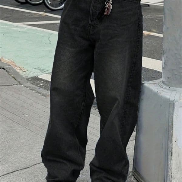 Mens Retro LooseFit Jeans Versatile and Casual for All Seasons w260528