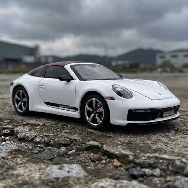 132 Porsche 911 Targa GT3 Convertible Roadster Alloy Metal Diecast Model Car Home Decoration Desktop Display Collect Ornaments L260601