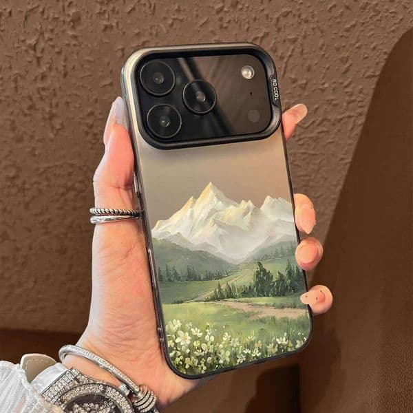 Painting PlainSnow Mountain Phone Case For iPhone 12 13 Max 17 X XR XS 16 15 14 Plus SE 16E 11 Pro Cover