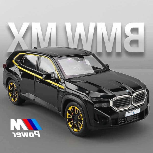 124 BMW XM X7 X5 SUV Alloy Metal Diecast Model Car Home Trendy Desktop Display Collectible Ornament Holiday Present For Boy Toy L260601