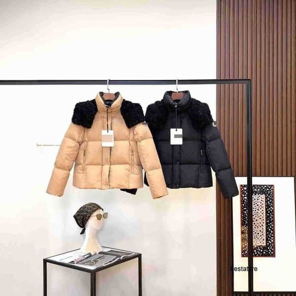 Designer Nanyou Women's Clothing Mengkou 26 Winter White Goose Down Thickened Warm Mid-Length Coat with Lamb Wool Hooded Down Jacket for Women 5PUC