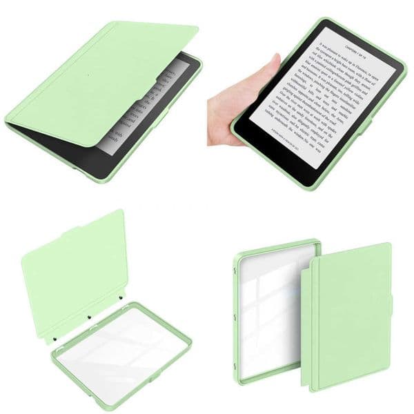 Detachable Acrylic Clear Back Case For 2024 Kobo Clara Colour Color BW 2E N365 N367 N506 6 Case PU Leather Smart Sleep Cover X260529