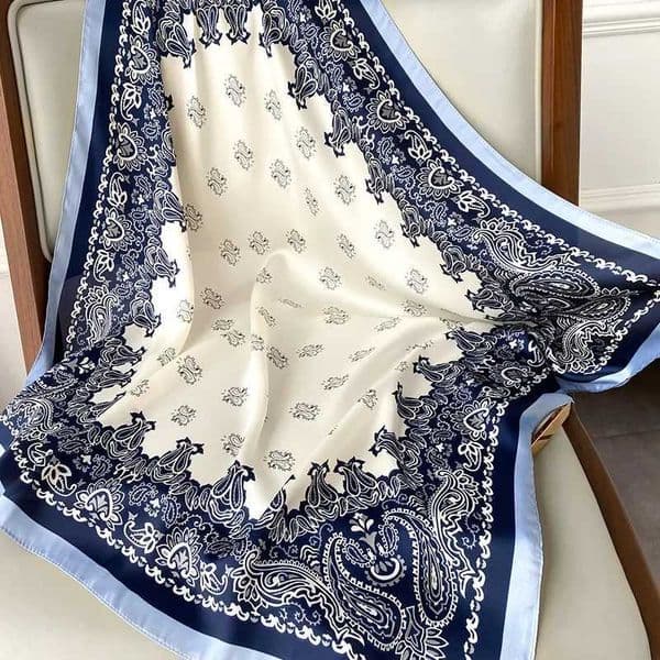 7070cm Paisley Print Kerchief Women Hair Scarf Bandana Head Hijab Scarfs Female Small Shawls Wraps Silk Neck Scarves For Ladies Q260601