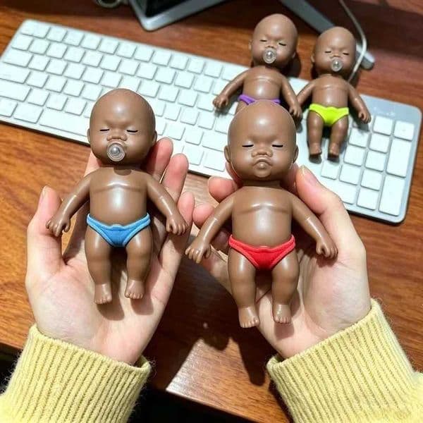 Squishy Dark Skin Blowing Bubbles Large Rubber Stress Relief Decompression Toy For Adult Desk Decor Gift L260529A9H3