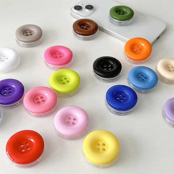 Cute 3D Korea Candy Buttons Bracket Phone Grip Tok Griptok Holder Ring For iPhone 14 Pro Accessories Phone Stand Holder BracketJ260601