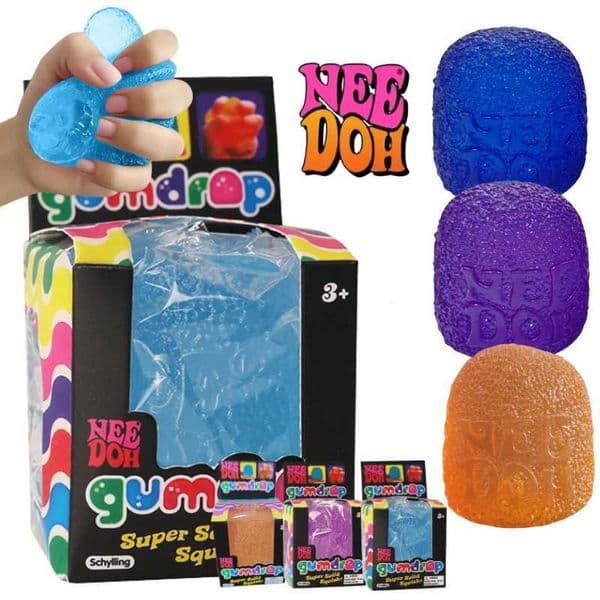 Mini Candy NeeDoh Gumdrop Schylling Soft Sensory Fidget Toy Stress Relief Squeeze Ball Toys Z260601