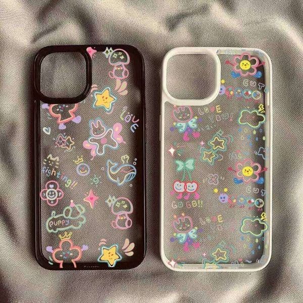 Phone Case For Samsung Galaxy S23 S24 Ultra S20 S21 S25 FE A06 A16 A55 A54 A52 A35 A34 A15 5G Colorful Cartoon Pattern Cover