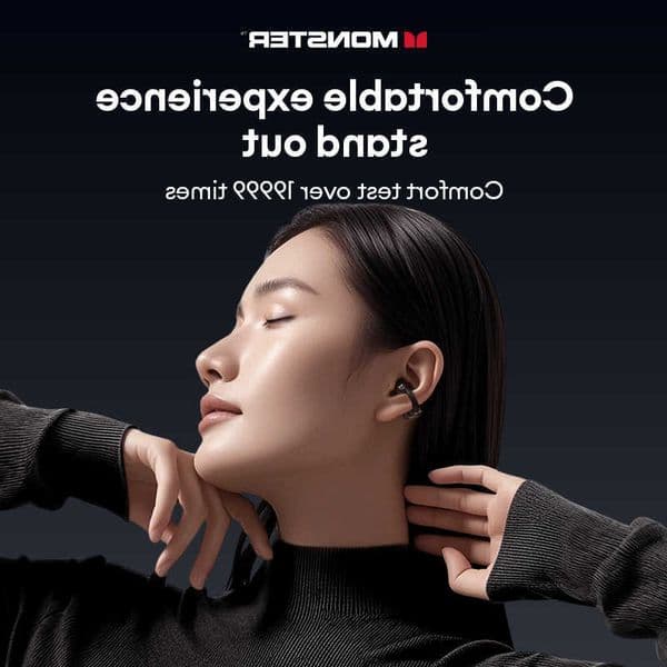 Monster MQT65 OWS Bluetooth 60 Earphones HiFi Sound Quality HD Call Wireless Headphones Ear Clip Noise Canceling Sports Earbuds X260529