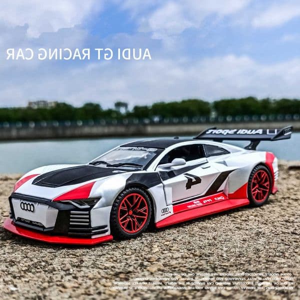 132 R8 GT Alloy Sports Car Model High Simulation Diecast Metal Toy Vehicles Car Model Sound and Light Collection Childrens Gift L260601