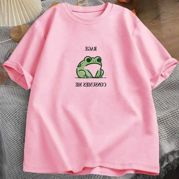 Consumes Rage Me Frog Vintage T Shirt Men Women T Nature Lover Silly Frog Retro T-Shirt Mens Clothing Cotton Short Slve Top