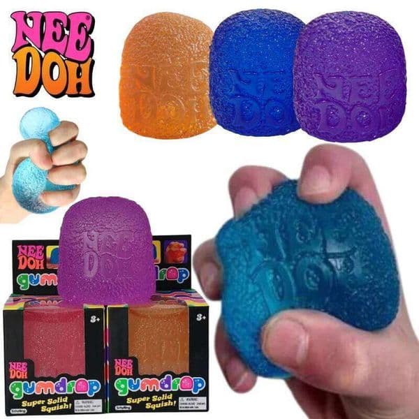 Schylling Mini Candy NeeDoh Gumdrop Soft Sensory Fidget Toy Stress Relief Squeeze Ball Blind Box Gift 26L0601