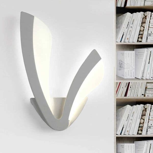 Creative Simple Post-modern V-dandelion Sconce Lamp Aisle Hotel Living Room Bedroom Bedside LED Wall Lamp S260601