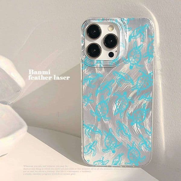 Blue ocean sea creature collage Phone Case For iPhone 15 16 14 13 12 11 17 Pro Max 8 Plus 17E X XR 16E Soft TPU Cover