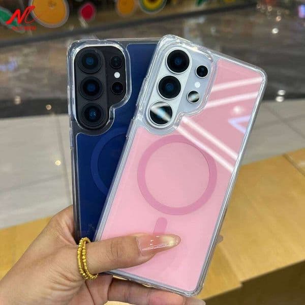Magnetic Wireless Charging Acrylic Case for Samsung Galaxy Ultra S26 Plus Clear Bumper Candy Color Shockproof S26Ultra Cover
