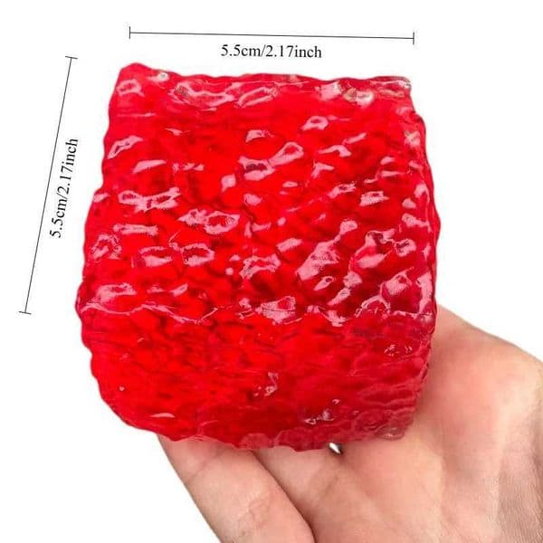 Maltose Squishy Ice Fidget Skin Toy Shiny Square Stress Relief Squeeze Toy Soft Cube Slow Rebound Toy for Friend Festival Gifts Z260601
