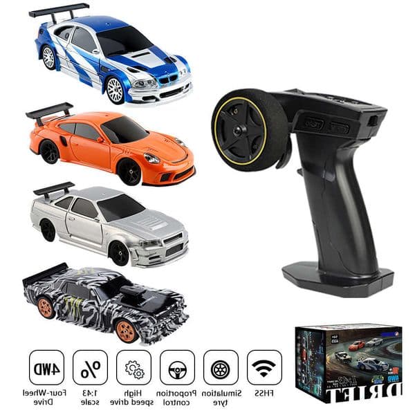 1/43 Mini RC Toys 4WD RC Speed Car RTR 24G Remote Control Racing Drifting Car Four-wheel Drive High Speed Model Gifts L260601