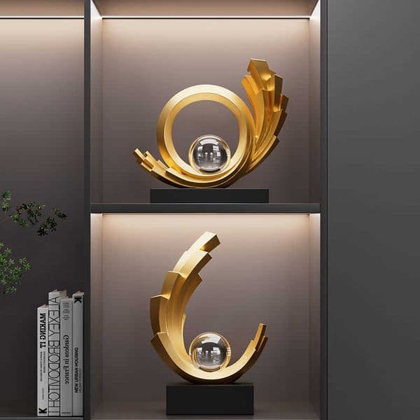 Prosperity and Success Living Room Art Decorations Luxurious High-End Wine Cabinets TV Cabinets Office Decorations with a Sense of SophisticationL260529