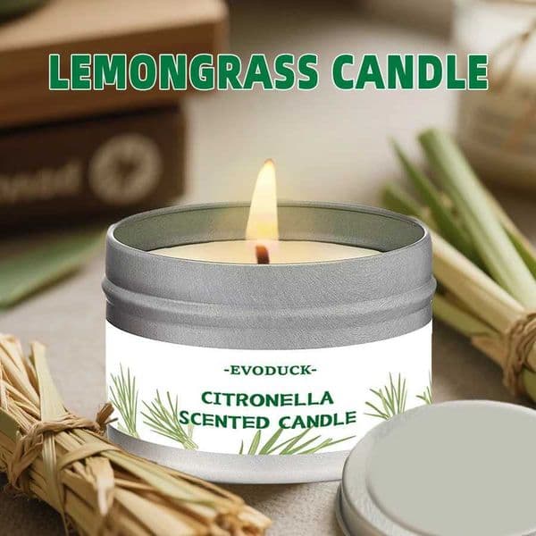 Citronella Candle Outdoor Lemongrass Scented Candle for Patio Balcony Garden Camping Picnic Summer Party Long Lasting Tin Decor C260530