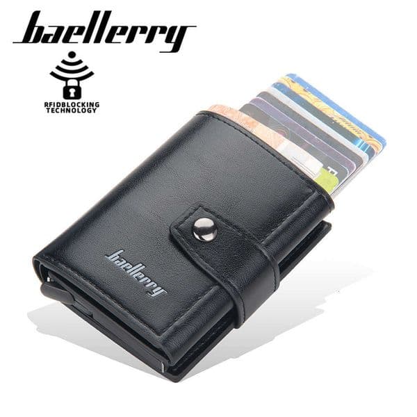 Men's Aluminum 2026 new Card Holder RFID Blocking Elastic Multi-Card Case Wallet Multi-