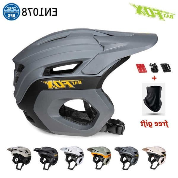 Cycling BATFOX Mountain hel Off-Road Downhill 3/4 Bike Hel Men Women Protection Safety Cap Ricing Road MTB Bicycle Hels S260601