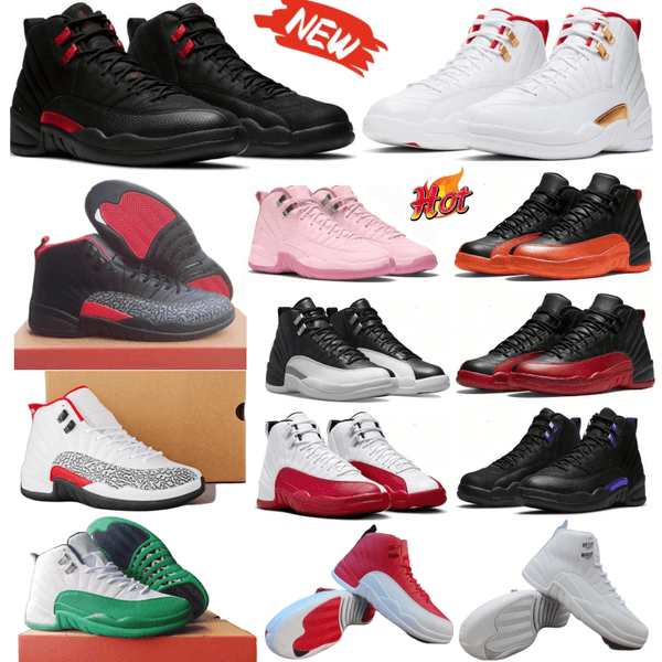 Bloodline 12 12s Pearl Pink Men basketball shoes Taxi Flu Game Gym Red Melo Blueberry Pearl Pink French Blue Wolf Grey Purple Black mens trainers outdoors sneakers
