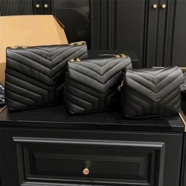 Designer Loulou Quilted Cloud Shoulder Crossbody Bag Luxury Women's High-Quality Black Leather Handbag in Small & Medium Sizes, Soft Quilted Silhouette for women bag