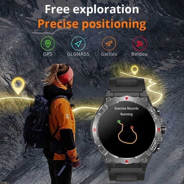 2025 COLMI V76 GPS Smartwatch 143 tra AMOLED Display Built-in Cpass Altimeter Call Smart Watch 500mAh BatteryJ260601