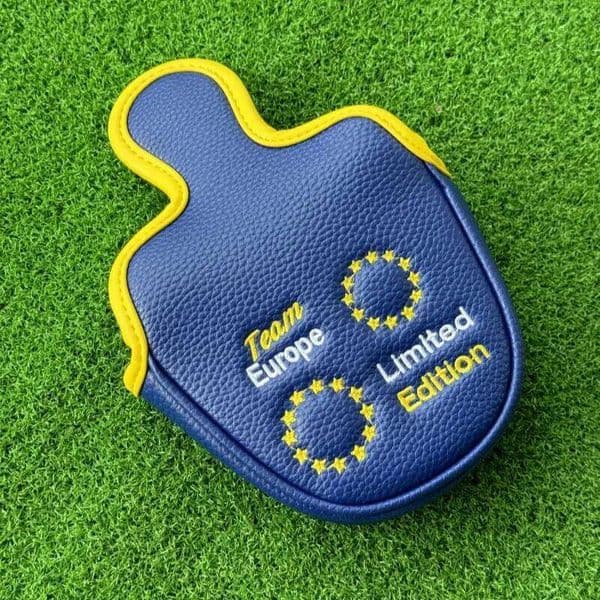 New Putter Headcover Europe Putters Headcovers Mallet Portecter Golf Club Head Cover Blue Color Circle 26L0602