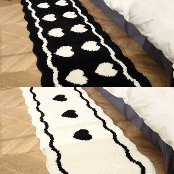 Love Heart Irregular Pattern Carpet Girls Bedroom Rugs Living Room Sofa Soft Floor Mat Coffee Table Home Decoration Cushion L260602