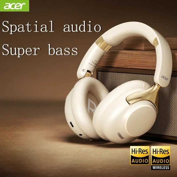 ANC Wireless Acer Bluetooth Headphones OHR524 360 Surround Sound Headsets Gamer Sports Earphones Noise Reduction with HD Mic L260602L9O8