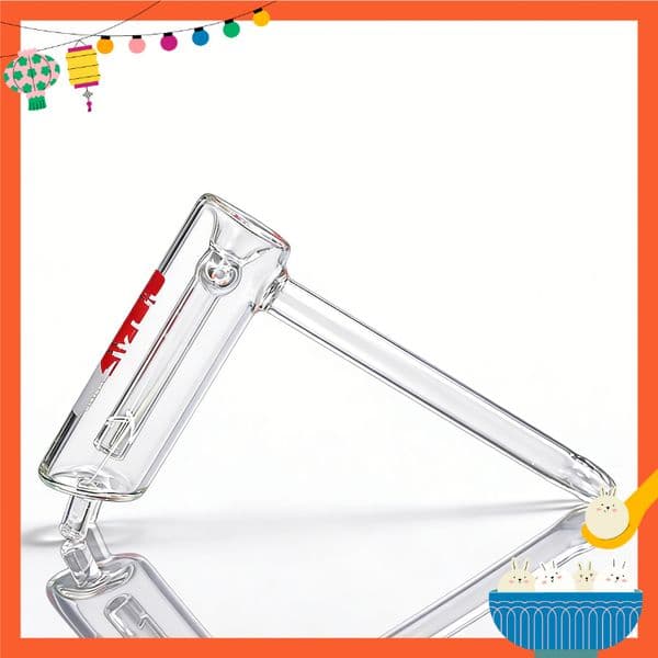 Portable Thick heady Labs Hammer Glass water tobacco bong Pipes Clear Brand Handmade Smoking Bubbler Pipe