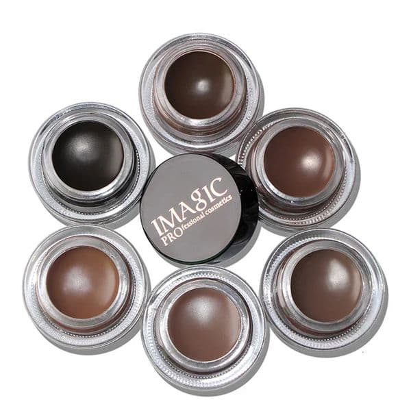 6 Colors Professional Eyebrow Gel Eyebrow Enhancer Brow Enhancers Tint Makeup Eyebrow Brown With Brow Brush Tools 260602