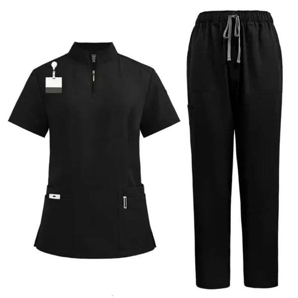 Doctor Nurse Uniforms Woman Scrub Set Beauty Salon Work Wear Clinical Scrubs Top Pants Spa Nursing Tunic Suit 241213 132
