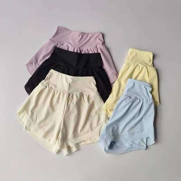 Women's 2-in-1 Anti-Exposure Sports Quick Dry Loose Fit Yoga Running Shorts with Liner for Gym Tennis Casual Hot Pants J260602