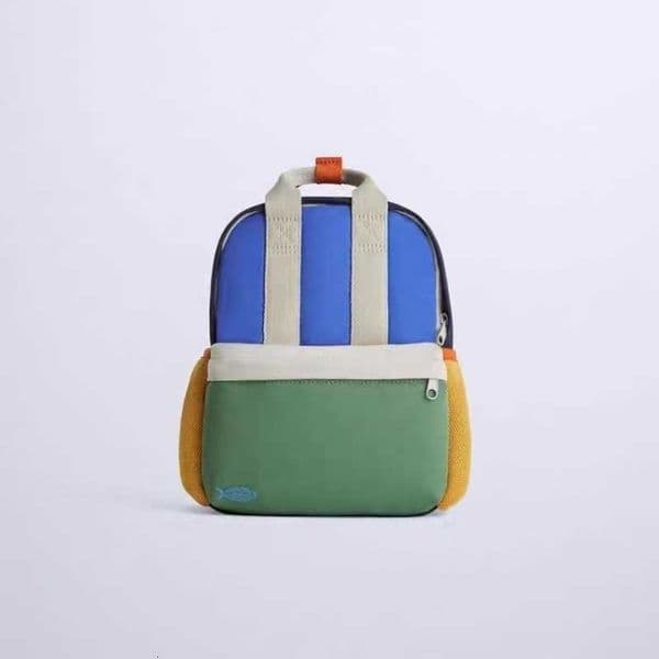 Striped Arrival Colorblock 2026 New Kids Backpack Lightweight Canvas Daypack with Top Handle for Little Boys Girls M260602