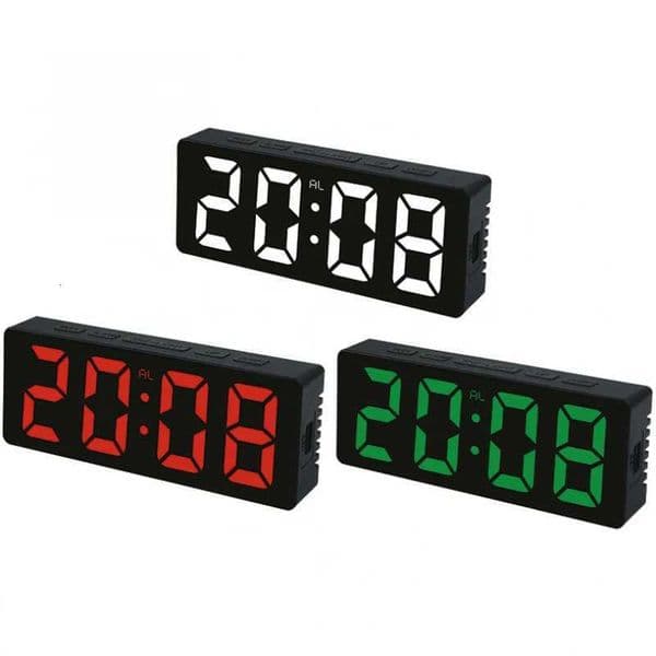 Creative Number Clock Color Nightlight Temperature Calendar Alarm Clock LED Large Number Electronic Clock Backlight Home DecorT260601