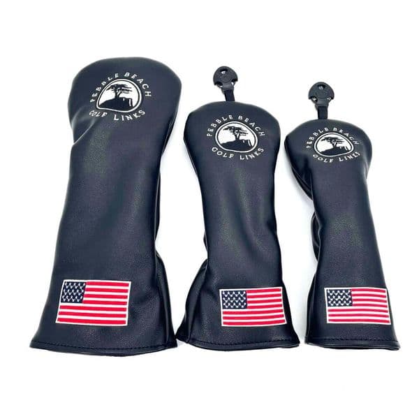 Golf Small Tree pattern cover Driver Fairway Wood Hybrid Head Covers Putter Cover Pu Leather 26L0602