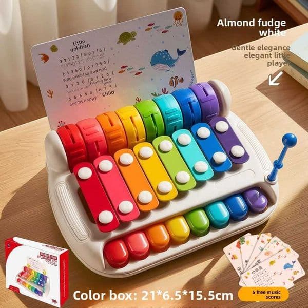 Baby Toy 2-in-1 Piano Toy Eight tone Hand Piano Toy Baby Toy Piano Instrument L2606028OZ1