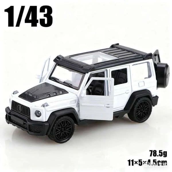 Plane 1/43 Scale Die-Cast Metal slot car New Little G Pullback Off-Road Vehicle, Three-Door Alloy Model, Boy's Toy, Decoration. Car Track