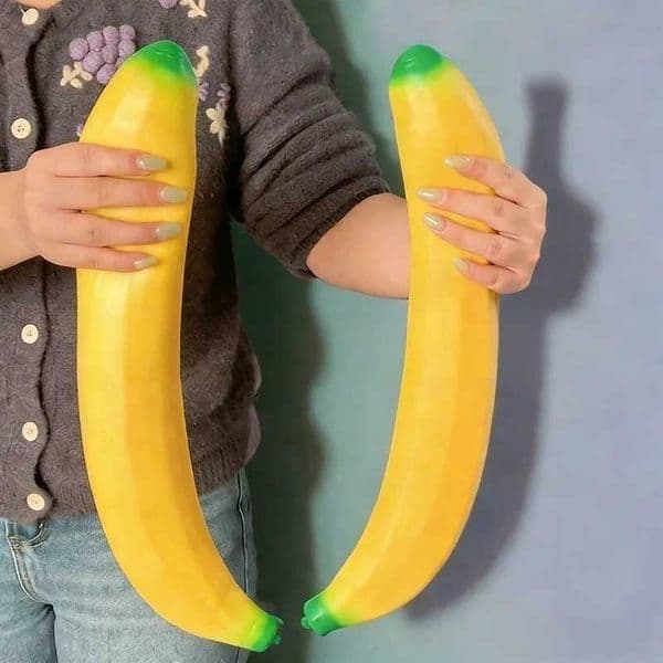 Banana Squeeze Giant Toys Squishy Simulated Fruit Slow Rising Stress Relief Fidget Toy Desk Accessory for Adults Gifts Z260602